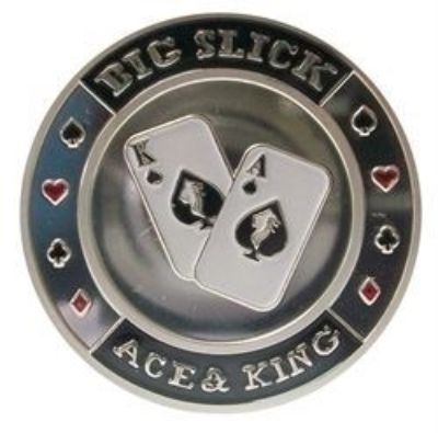Big Slick silver round card protector Ace & King 33g