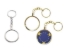 Gold key chain with poker chip holder