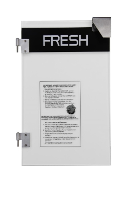 Left glass door 16oz Black (FRESH)