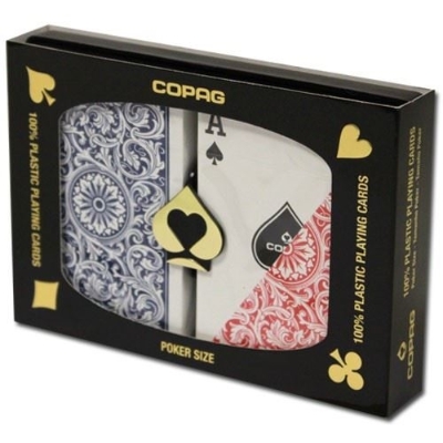 Copag Bridge duopack box red and blue decks regular index