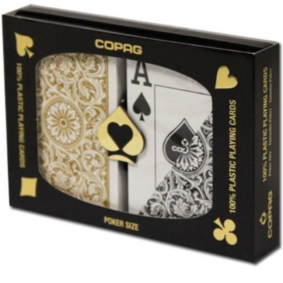 Copag poker duopack gift box black and gold