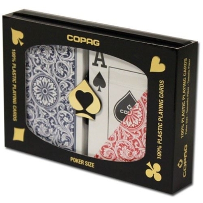 Copag poker duopack gift box blue and red
