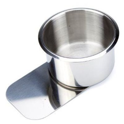 Jumbo stainless steel glass holder with INOX tab