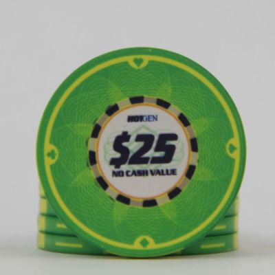Ceramic poker chip $25 HotGen