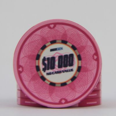 Ceramic poker chip $10000 HotGen