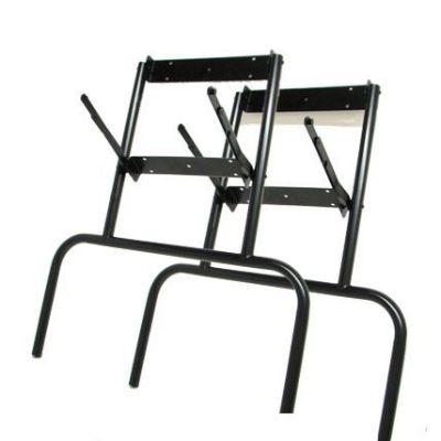 Black metal folding legs set