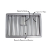 Safety dealer chip tray with dimensions