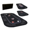 Rectangular poker table top, 33x66 inches, multiple views