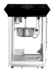 Black 8oz popcorn machine without cart - kettle view