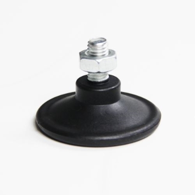 Leveling leg for cart