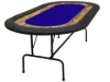 Supreme 84-inch poker table with blue felt top