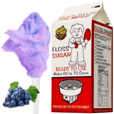 Image de Sucre à barbe à papa Raisin 3.25lb