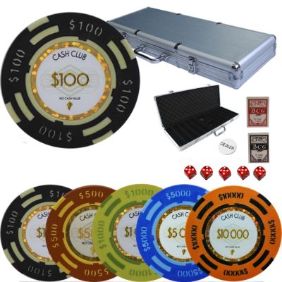 Poker chips set 14 gram 500 pcs Cash Club