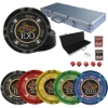 Las Vegas poker chips set 500 pieces with aluminum case cards dice and dealer button