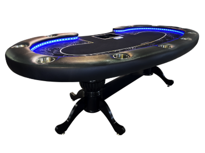 Picture of 16542 16524  ULTIMATE DEALER POKER TABLE 96'' with wooden legs   PRESALE ONLY