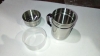 Stainless steel salt shakers with handle