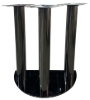 Image sur 10320 Black Stainless Steel Poker Table Base – 29'' Height