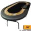 Supreme poker table with dealer 96 inch, black felt top